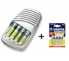 Varta Snellader + 8St AA 2100mAh NiMH Batterijen