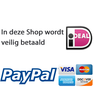 U kunt bij RC Outlet veilig met zowel iDEAL als Paypal betalen.